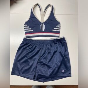 Champion sport bra and shorts